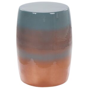 wohnli-moebel-suche-800000686899 Wohnli Möbelsuche - BEISTELLTISCH Metall goldbraun/blau rund 26 cm Fraguita