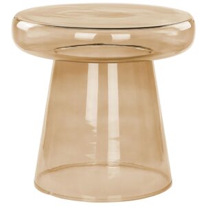 wohnli-moebel-suche-800000686938 Wohnli Möbelsuche - BEISTELLTISCH Rauchglas goldbraun rund 39 cm Caldera