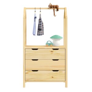 KOMMODE AMIRA natur Holz IDIMEX Möbel > Kommoden & Schubladenschränke > Kommoden Braun