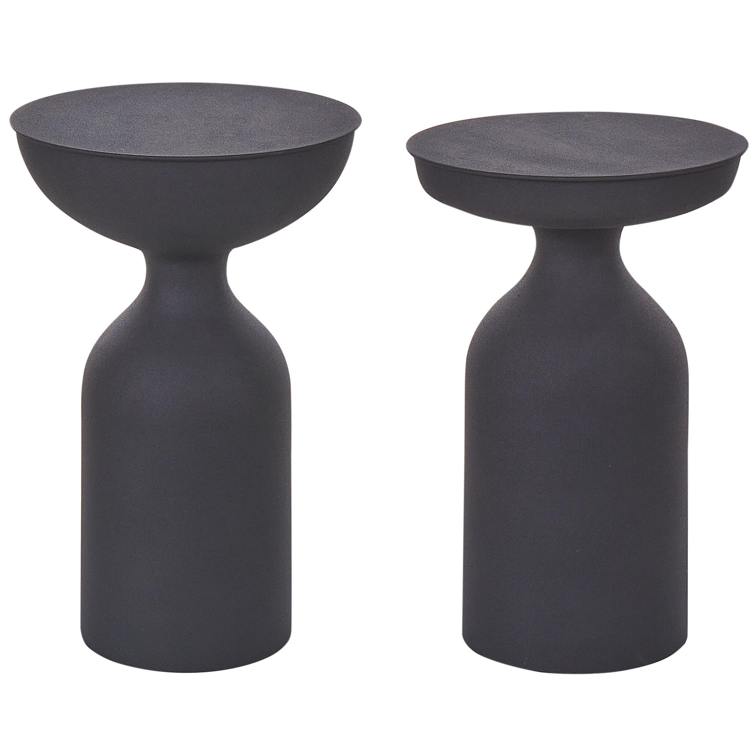 wohnli-moebel-suche-800000687038 Wohnli Möbelsuche - BEISTELLTISCH 2er-Set Metall schwarz rund Cota/Tenjo