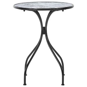 wohnli-moebel-suche-800000687063-1 GARTENTISCH Keramik Schwarz Cozzana Metall Beliani Garten & Outdoor > Gartenmöbel > Gartentische Schwarz