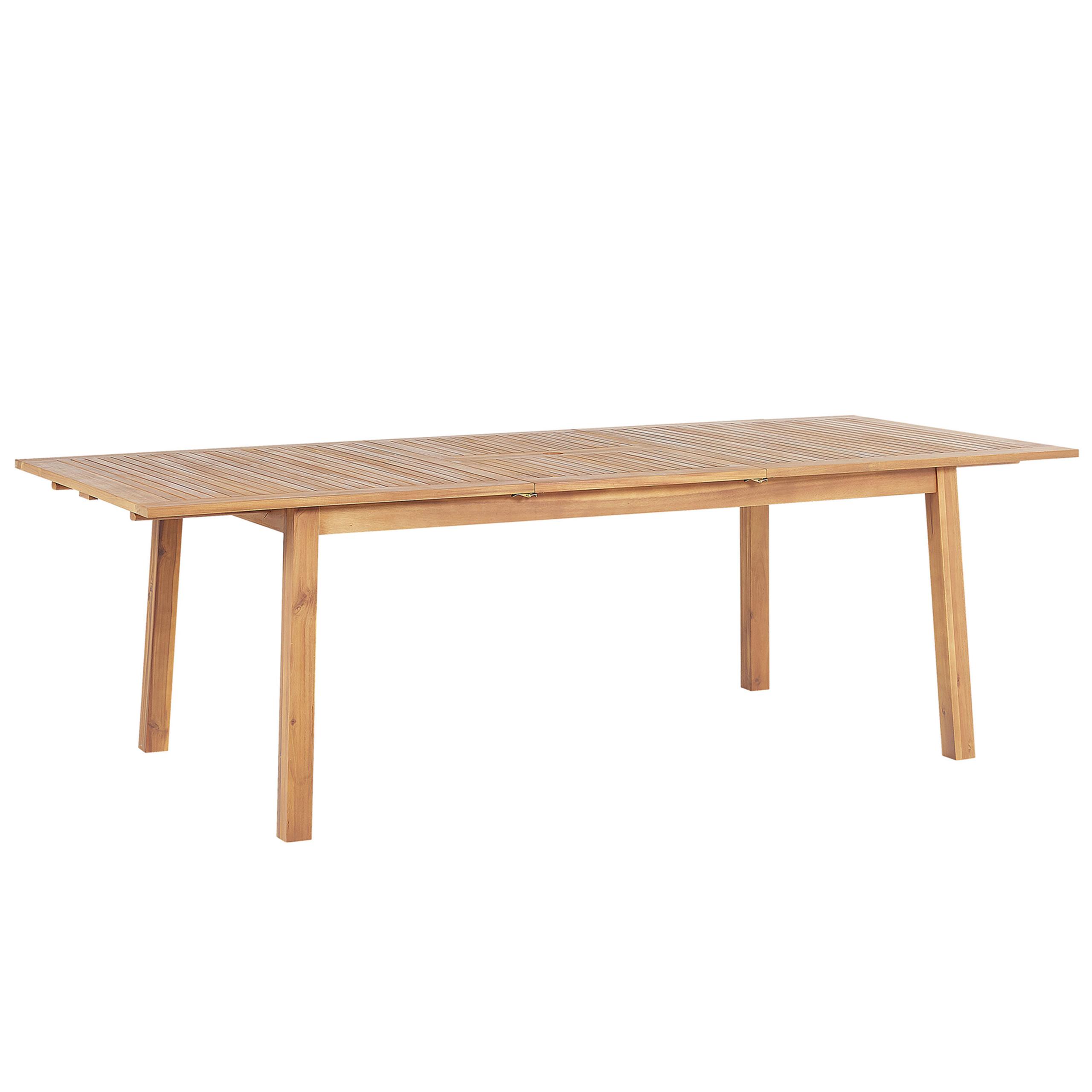 Wohnli Möbelsuche - GARTENTISCH Akazienholz hellbraun 180-240/100 cm ausziehbar Cesana