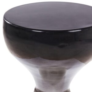 wohnli-moebel-suche-800000687275-1 BEISTELLTISCH Metall schwarz-weiß rund 30 cm Tibito Metall Beliani Möbel > Tische > Beistelltische Schwarz