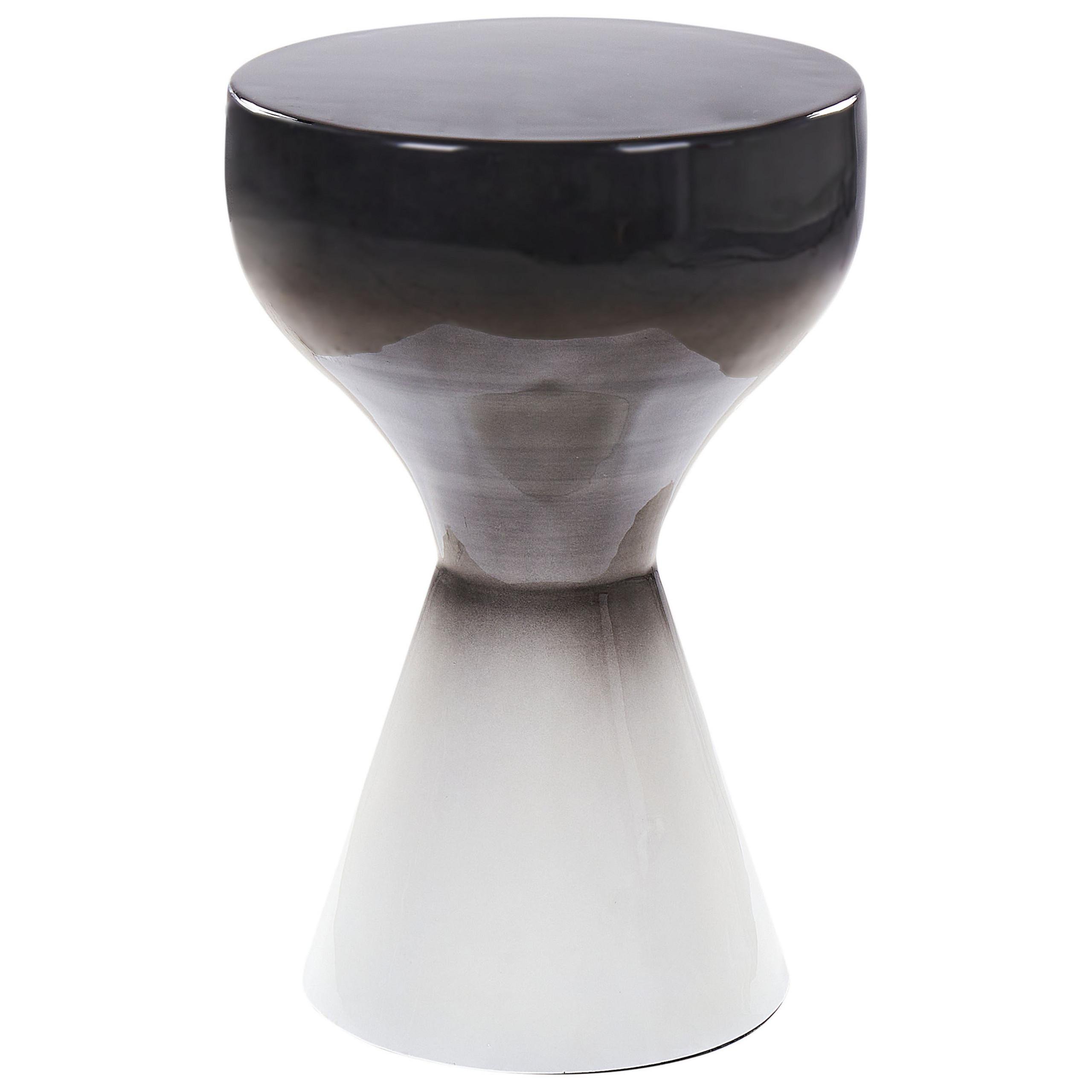 wohnli-moebel-suche-800000687275 Wohnli Möbelsuche - BEISTELLTISCH Metall schwarz-weiß rund 30 cm Tibito