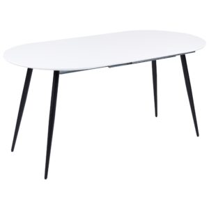 wohnli-moebel-suche-800000687331 Wohnli Möbelsuche - ESSTISCH weiß/schwarz 120/160/80 cm ausziehbar Staverton