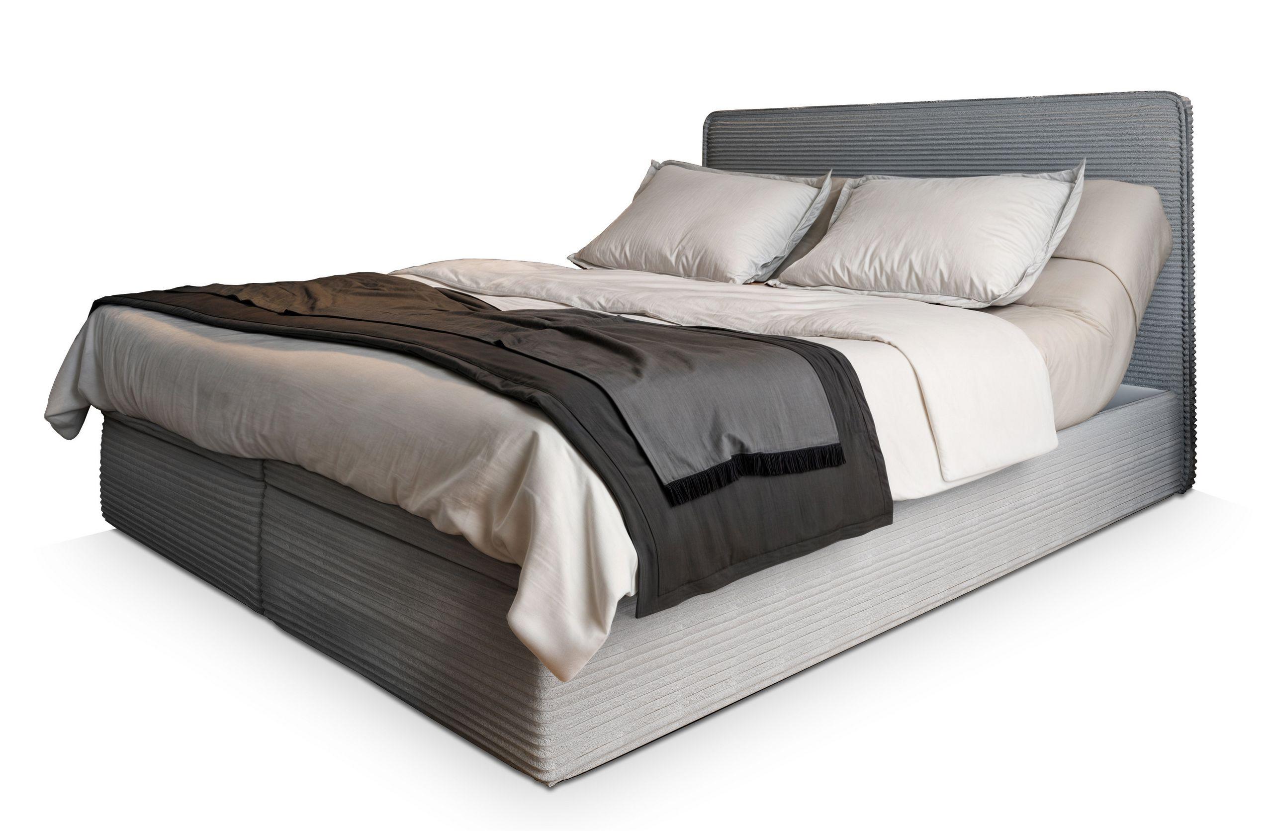 wohnli-moebel-suche-800000687656 Wohnli Möbelsuche - BOXBETT ASTOR 140x200 cm mit Matratze und Topper - Hellgrau