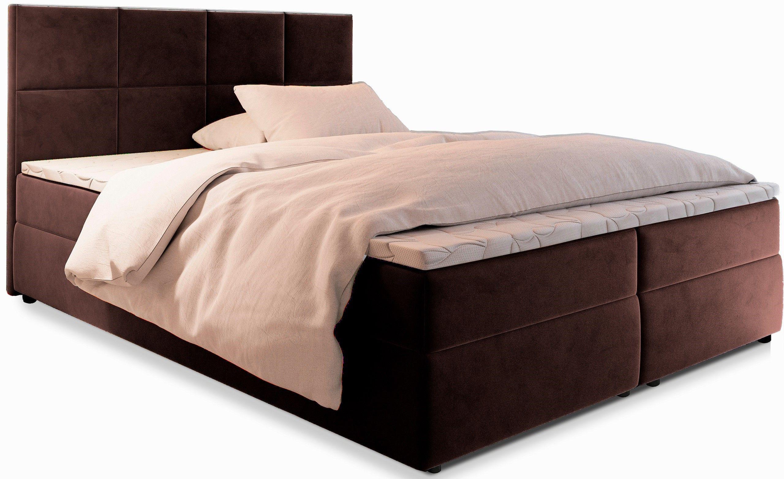 wohnli-moebel-suche-800000687793 Wohnli Möbelsuche - BOXBETT LENA 160x200 cm mit Matratze und Topper - Braun