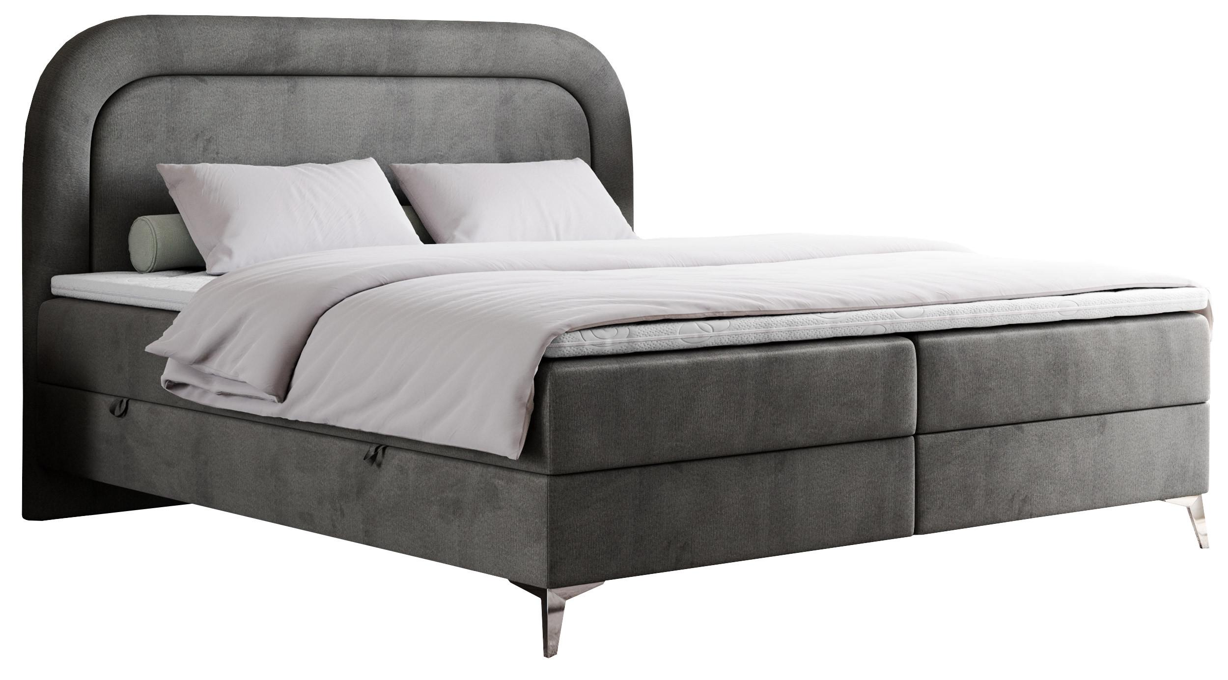 wohnli-moebel-suche-800000689695 Wohnli Möbelsuche - BOXBETT EIRA 120/200 Dunkelgrau Velvet - H4