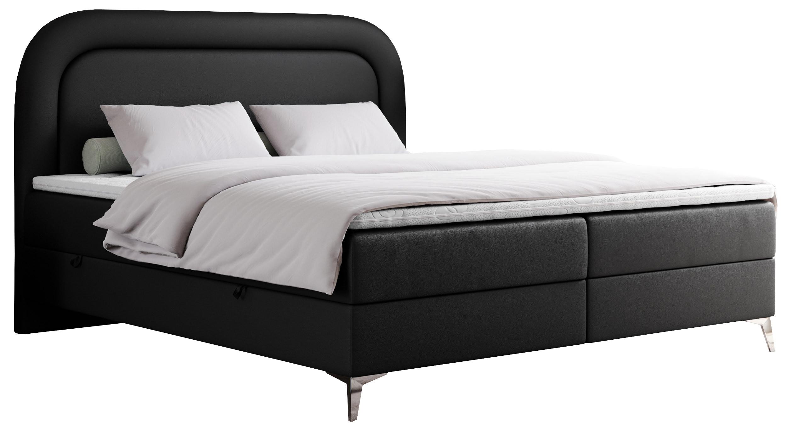 wohnli-moebel-suche-800000689709 Wohnli Möbelsuche - BOXBETT EIRA 120/200 Schwarz Kunstleder - H4