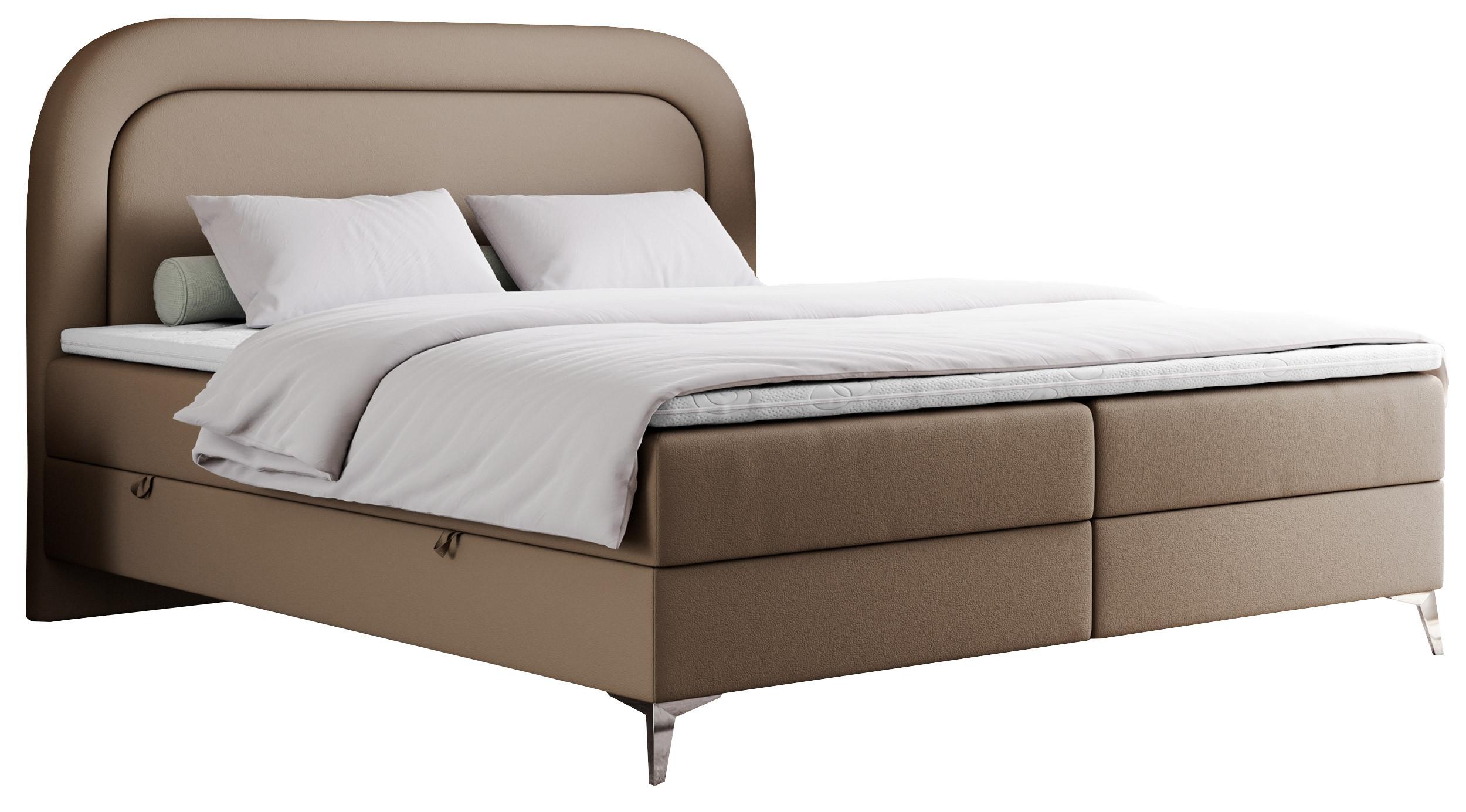 wohnli-moebel-suche-800000689773 Wohnli Möbelsuche - BOXBETT EIRA 140/200 Braun Kunstleder - H4