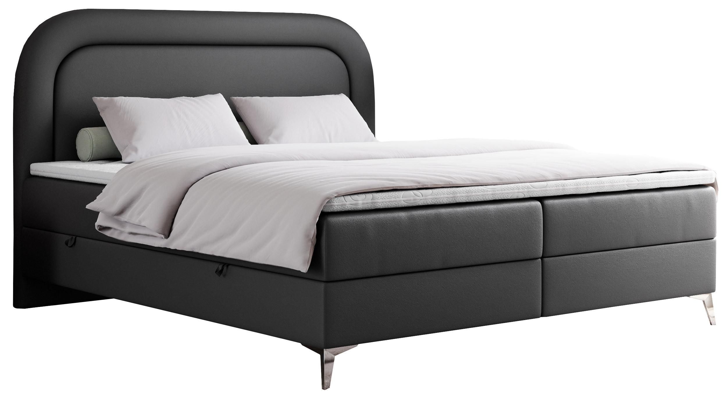 wohnli-moebel-suche-800000689817 Wohnli Möbelsuche - BOXBETT EIRA 120/200 Dunkelgrau Kunstleder - H3