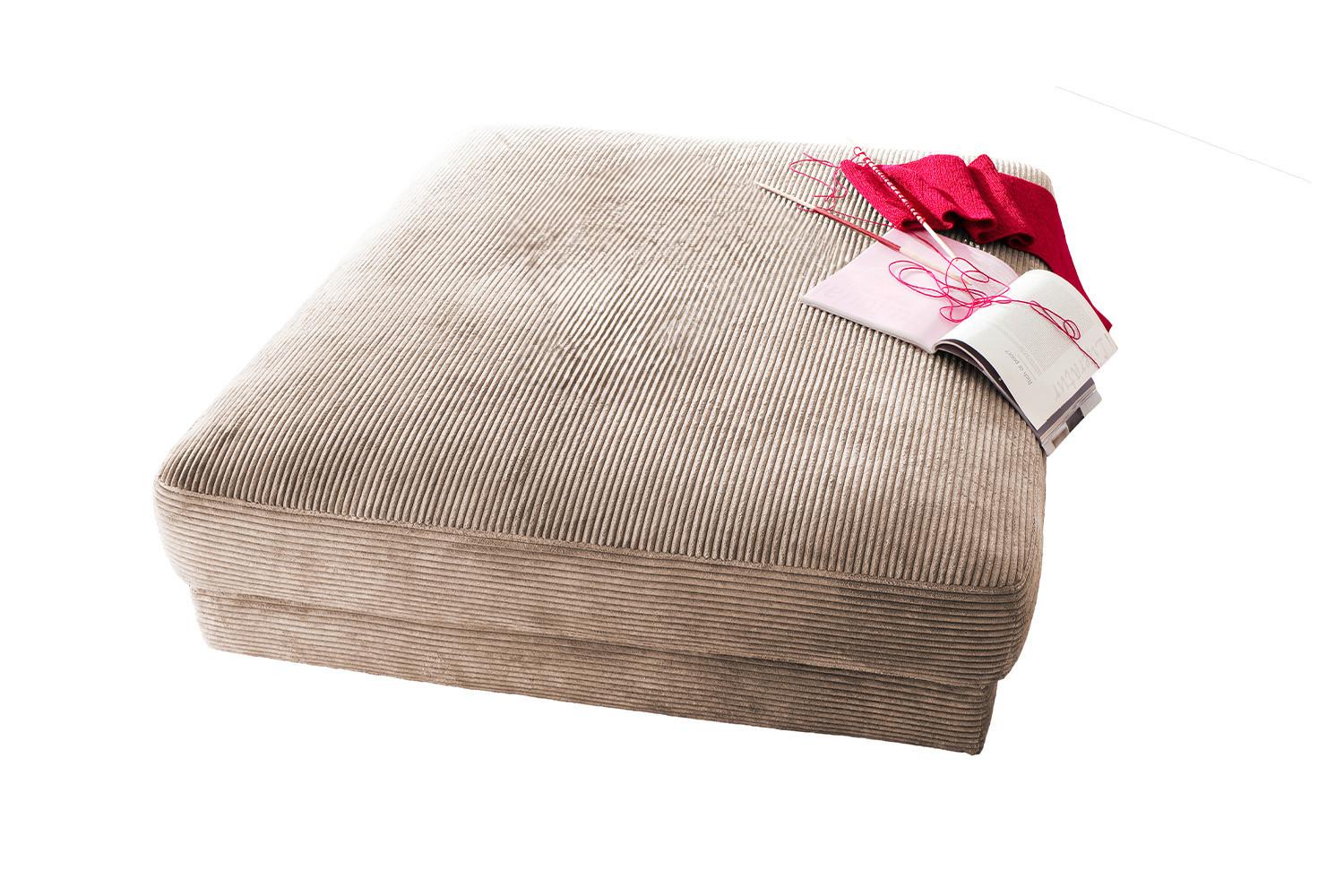 wohnli-moebel-suche-800000690127 Wohnli Möbelsuche - BIG HOCKER MADELINE Taupe Cord