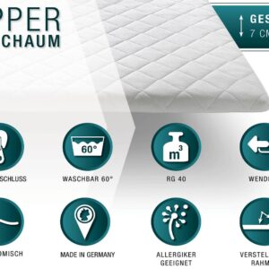 wohnli-moebel-suche-800000690295-1 TOPPER KALTSCHAUM SOLO Weiß Textil KAWOLA Möbel > Matratzen > Topper Weiß