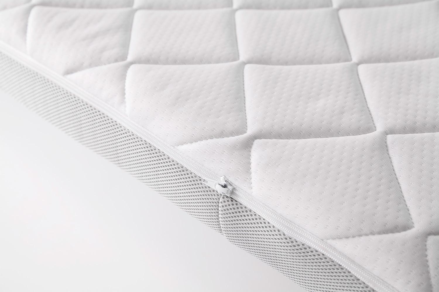 TOPPER KARO-KLIMA GEL-SCHAUM SOLO Weiß Textil KAWOLA Möbel > Matratzen > Topper Weiß