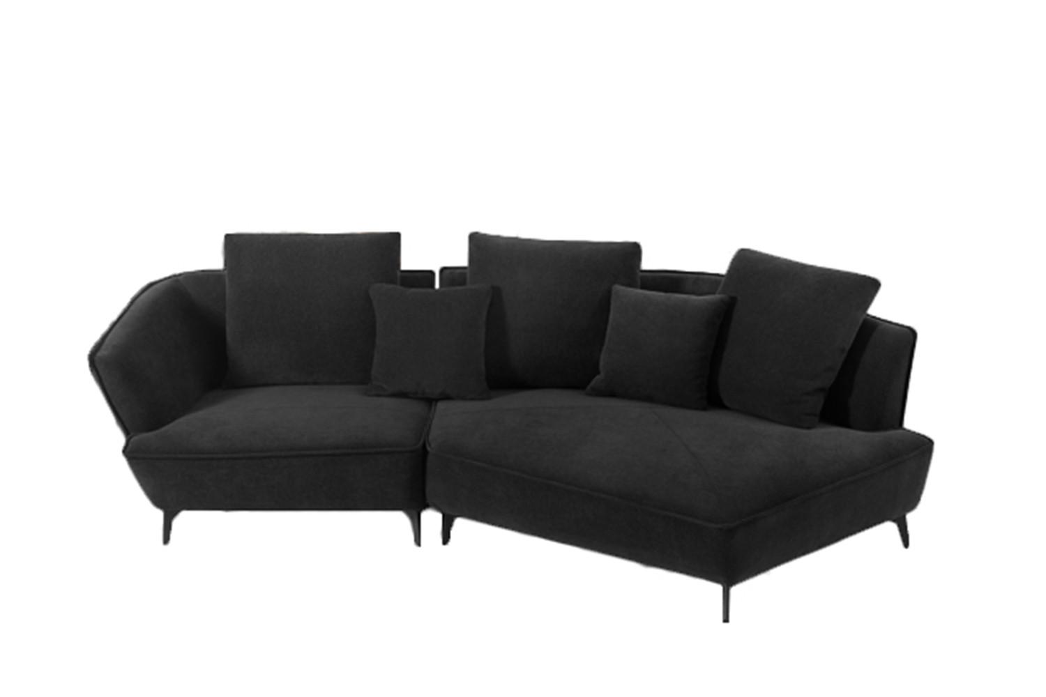 wohnli-moebel-suche-800000690432 Wohnli Möbelsuche - DESIGNSOFA GARBO Schwarz Webstoff