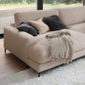 wohnli-moebel-suche-800000690665-1 WOHNLANDSCHAFT CARA Taupe Cord Textil KAWOLA Möbel > Sofas & Couches > Wohnlandschaften > Wohnlandschaften U-Form Taupe