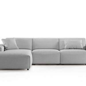 Wohnli Möbelsuche - ECKSOFA RANI Hellgrau Cord