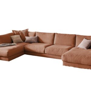 Wohnli Möbelsuche - WOHNLANDSCHAFT MADELINE Braun Cord