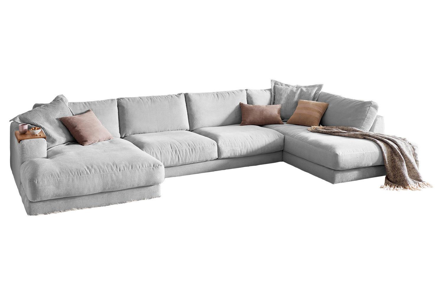 wohnli-moebel-suche-800000690741 Wohnli Möbelsuche - WOHNLANDSCHAFT MADELINE Hellgrau Cord