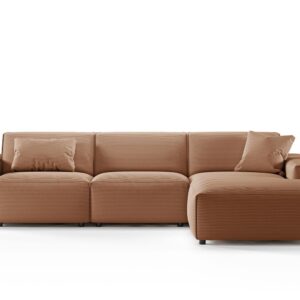 Wohnli Möbelsuche - ECKSOFA RANI Braun Cord
