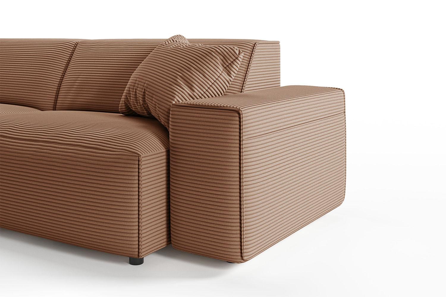 wohnli-moebel-suche-800000690751-1 ECKSOFA RANI Braun Cord Textil KAWOLA Möbel > Sofas & Couches > Wohnlandschaften > Ecksofas Braun
