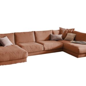 Wohnli Möbelsuche - WOHNLANDSCHAFT MADELINE Braun Cord