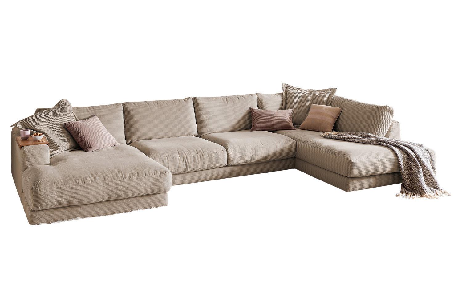 wohnli-moebel-suche-800000690774 Wohnli Möbelsuche - WOHNLANDSCHAFT MADELINE Taupe Cord