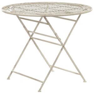 wohnli-moebel-suche-800000690847 Wohnli Möbelsuche - GARTENTISCH cm Metall Cremeweiß Bivio