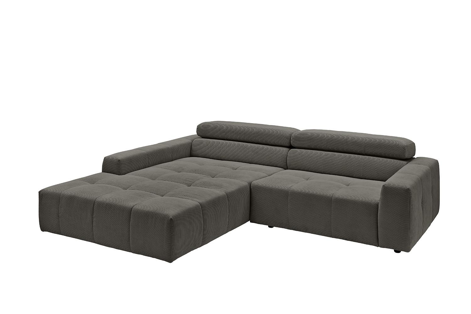 Wohnli Möbelsuche - ECKSOFA RENO Anthrazit Cord