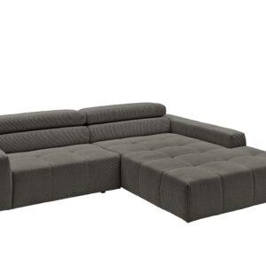 Wohnli Möbelsuche - ECKSOFA RENO Anthrazit Cord