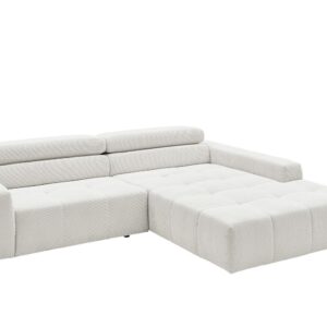 Wohnli Möbelsuche - ECKSOFA RENO Weiß Cord