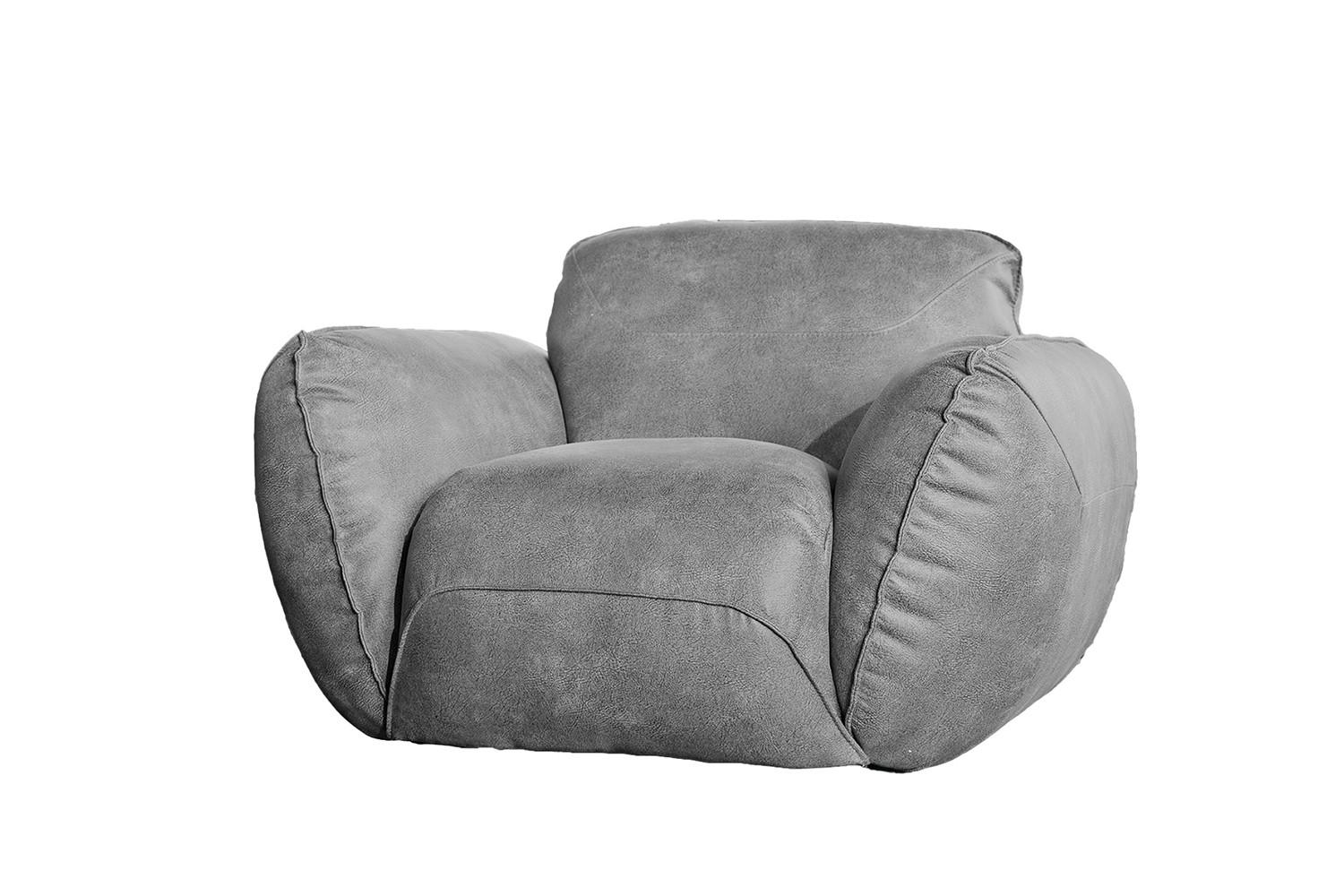 wohnli-moebel-suche-800000692508 Wohnli Möbelsuche - SESSEL DAVITO Grau Leder