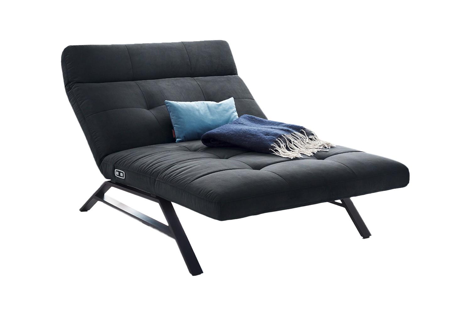 wohnli-moebel-suche-800000692548 Wohnli Möbelsuche - LIEGE MIT MOTORISCHER RELAXFUNKTION AMERIVA Schwarz Velvet Relaxfunktion