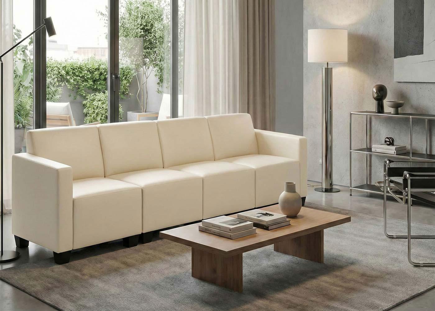 4-SITZER SOFA Beige Textil MCW Möbel > Sofas & Couches > Sofas Beige