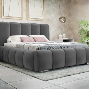 wohnli-moebel-suche-800000701191-1 POLSTERBETT Wizko Textil MIRJAN24 Möbel > Betten > Polsterbetten Grau