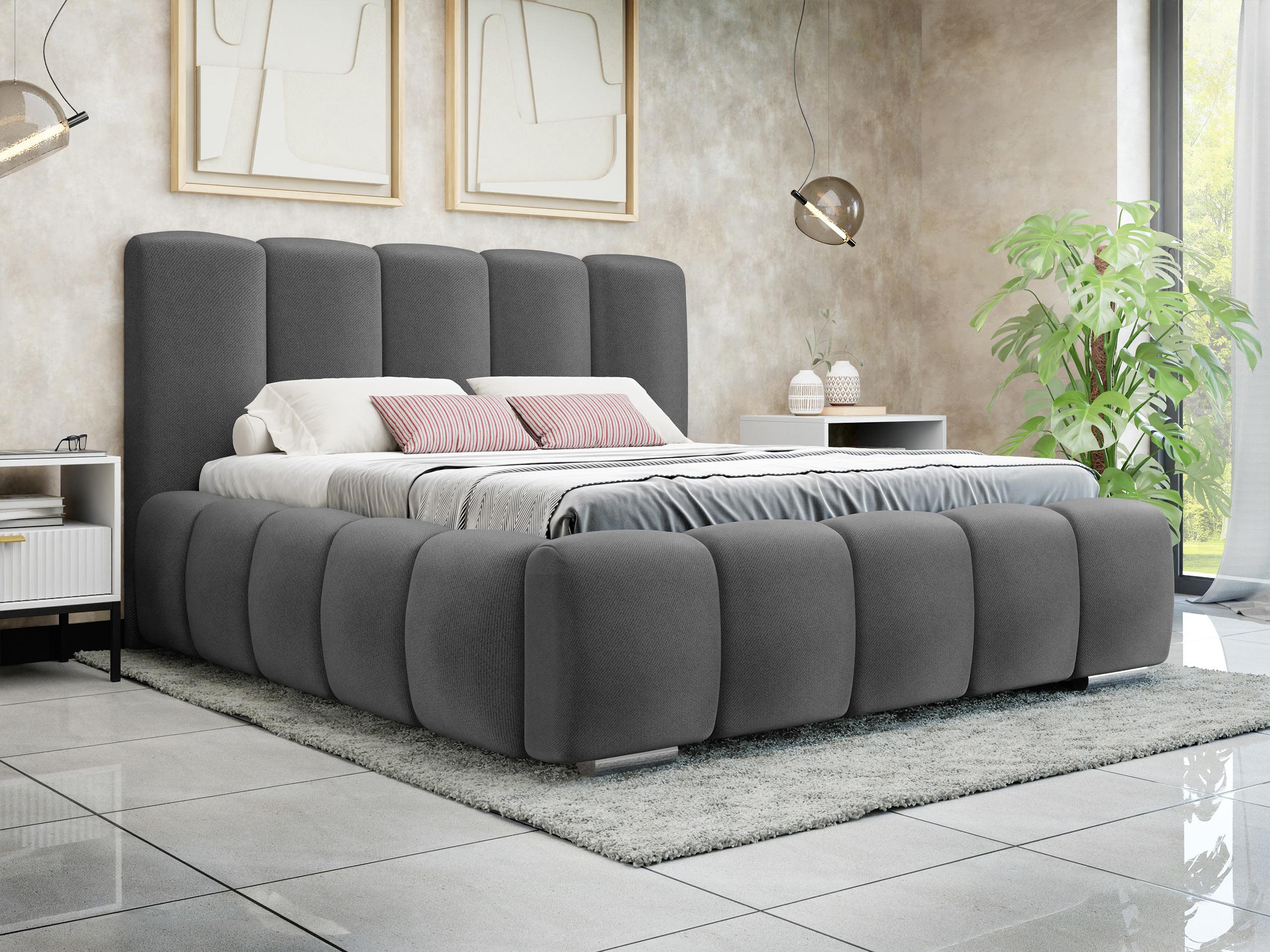 POLSTERBETT Wizko Textil MIRJAN24 Möbel > Betten > Polsterbetten Grau