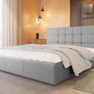 wohnli-moebel-suche-800000701251-1 POLSTERBETT Swift mit Lattenrost Textil MIRJAN24 Möbel > Betten > Polsterbetten Grau