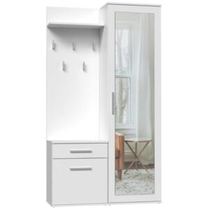 Wohnli Möbelsuche - GARDEROBE Fiora 100/180/35 weiß