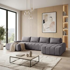 wohnli-moebel-suche-800000702737-1 WOHNLANDSCHAFT Costa U Grau Textil Beautysofa Möbel > Sofas & Couches > Wohnlandschaften > Wohnlandschaften U-Form Grau
