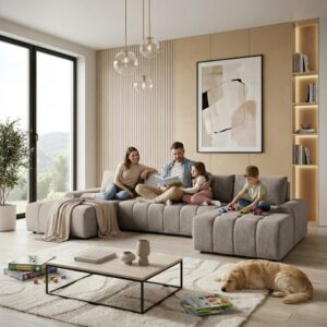 WOHNLANDSCHAFT Costa U Taupe Textil Beautysofa Möbel > Sofas & Couches > Wohnlandschaften > Wohnlandschaften U-Form Taupe