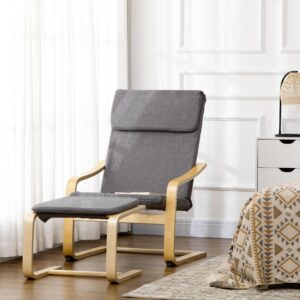 wohnli-moebel-suche-800000705987-1 RELAXSESSELSET Grau Kunststoff HOMCOM Möbel > Sessel > Relaxsessel Grau
