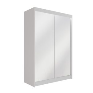 Wohnli Möbelsuche - KLEIDERSCHRANK AMOHA mit LED - 120 cm - Weiß