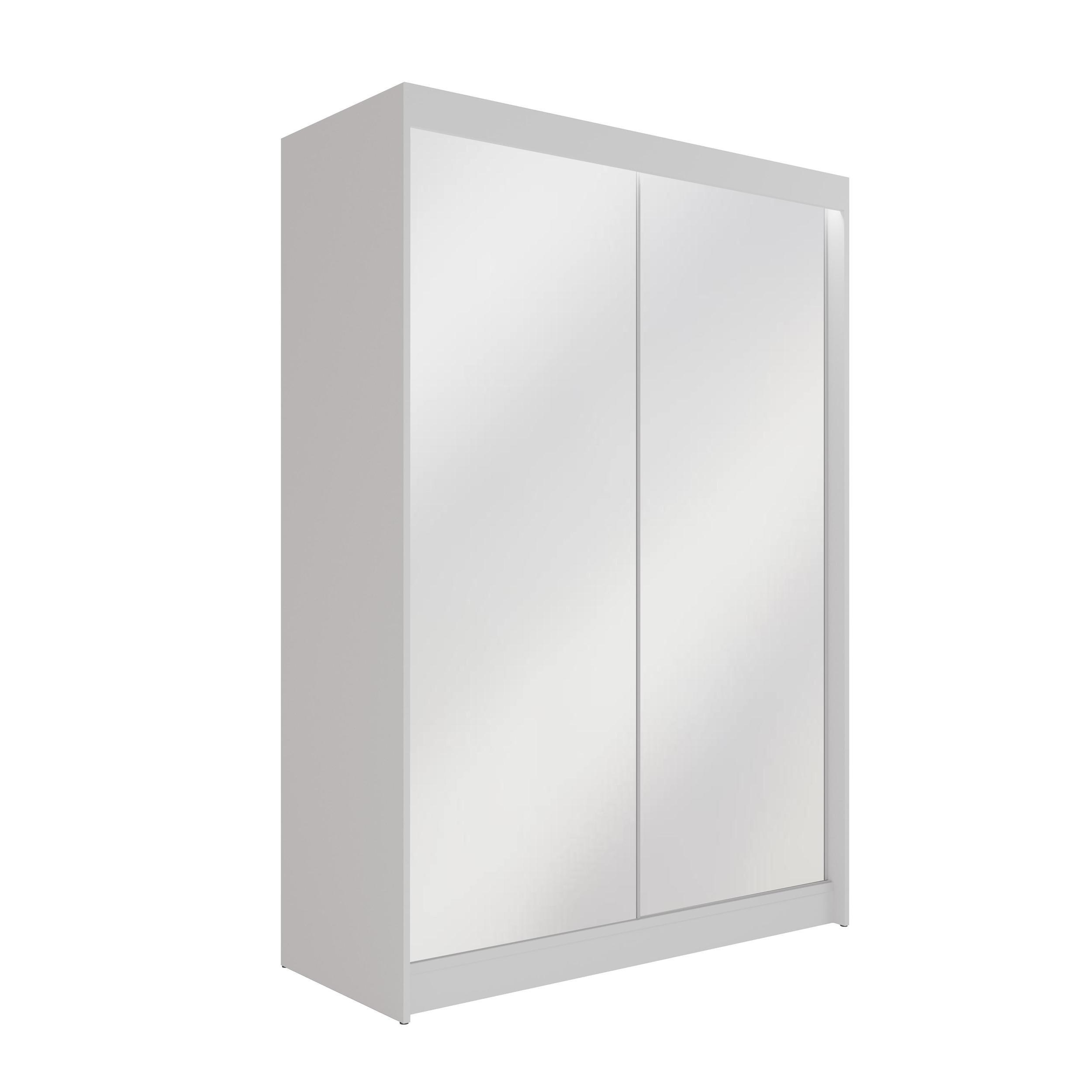 wohnli-moebel-suche-800000706345 Wohnli Möbelsuche - KLEIDERSCHRANK AMOHA mit LED - 120 cm - Weiß