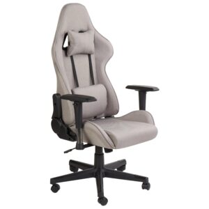 wohnli-moebel-suche-800000709656-1 GAMINGSTUHL Taupe Warrior Textil Beliani Möbel > Stühle > Bürostühle > Gamingstühle Schwarz