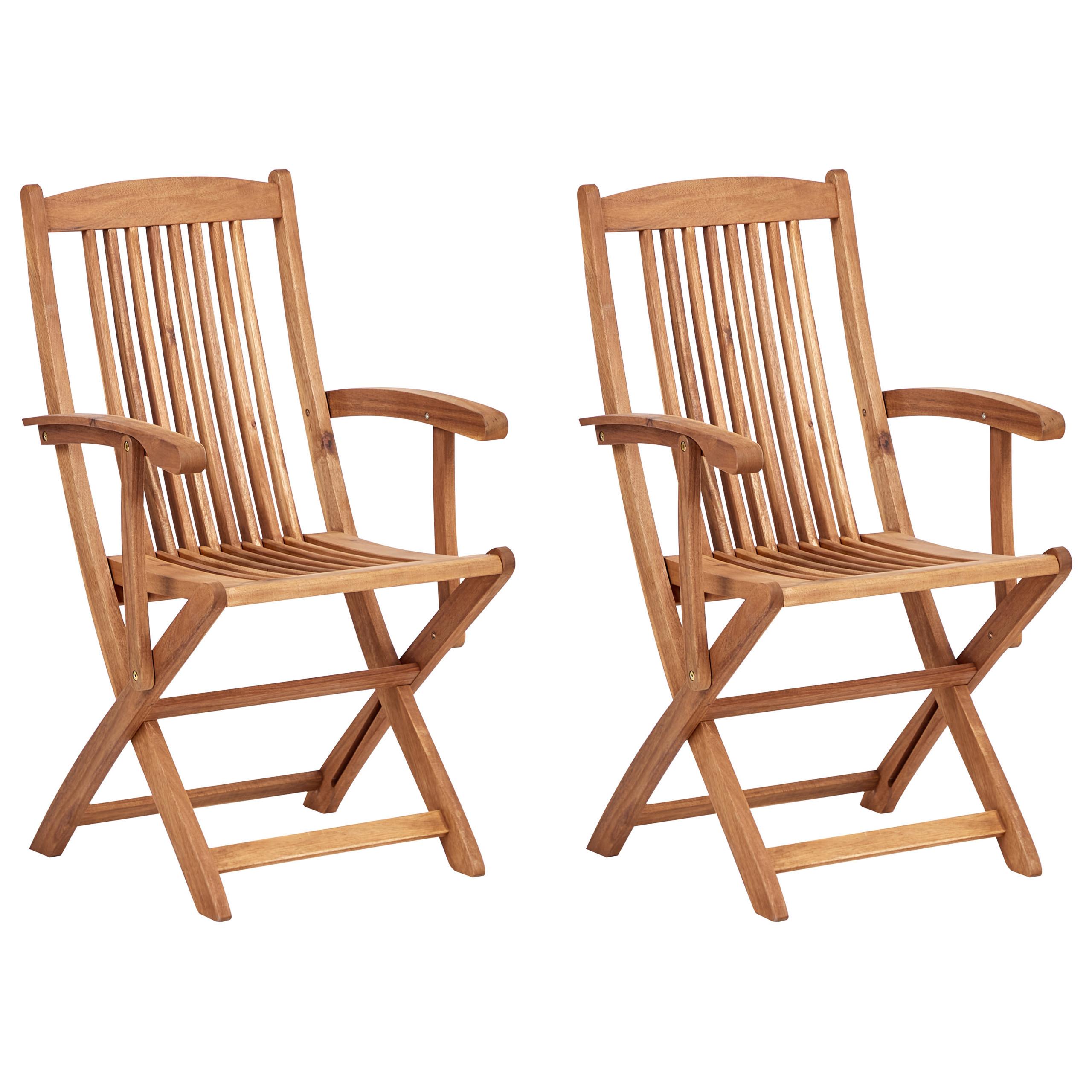 wohnli-moebel-suche-800000709667 Wohnli Möbelsuche - GARTENSTUHL 2er-Set Holz Heller Holzfarbton Maui II