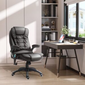 MASSAGESESSEL Bürostuhl Drehstuhl mit Wärmefunktion Chefsessel Bürosessel Kunststoff HOMCOM Möbel > Stühle > Bürostühle > Chefsessel Braun