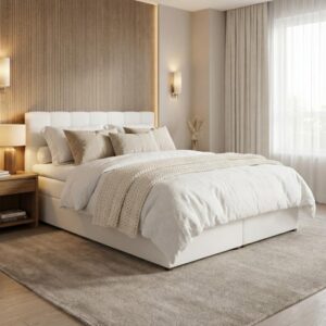 wohnli-moebel-suche-800000710005-1 POLSTERBETT Topiq 164/203/103 weiß Textil Beautysofa Möbel > Betten > Polsterbetten Weiß