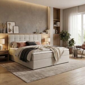 wohnli-moebel-suche-800000710044-1 POLSTERBETT Topiq 164/203/103 beige Textil Beautysofa Möbel > Betten > Polsterbetten Beige