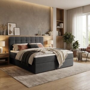 wohnli-moebel-suche-800000710089-1 POLSTERBETT Topiq 144/203/103 schwarz Textil Beautysofa Möbel > Betten > Polsterbetten Schwarz