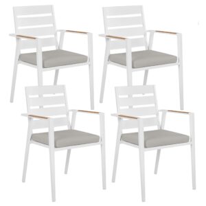 wohnli-moebel-suche-800000713295 Wohnli Möbelsuche - GARTENSTUHL 4er-Set Aluminium Grau Taviano